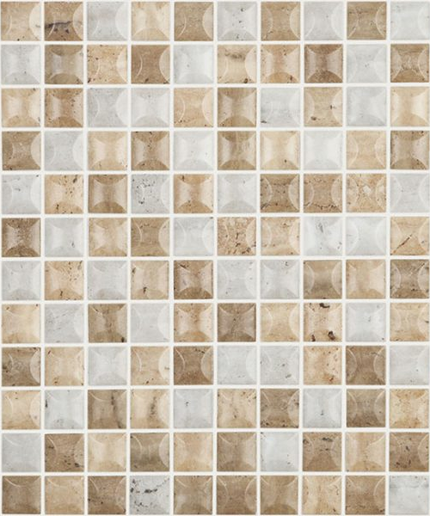 edna travertino squares glass mosaic 1x1 blend stone edna travertino squares