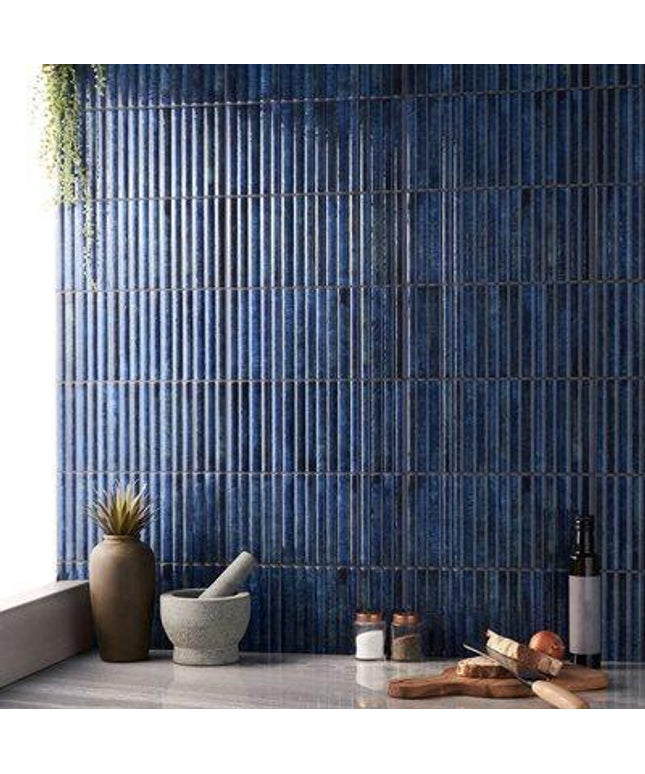 bryn fluted ceramic tile glossy 3d 6x12 Fluted Gray 3D