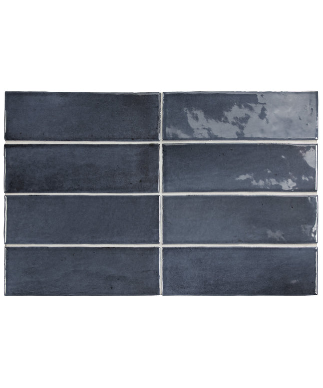 Set of dark gray rectangular tiles with a slight texture