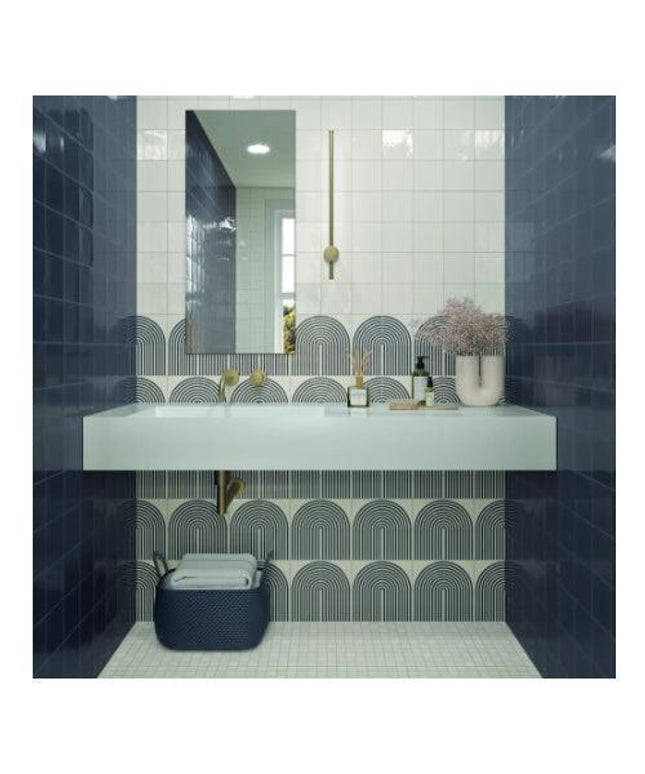 twister ceramic tile glossy 5x5 Twister Grey