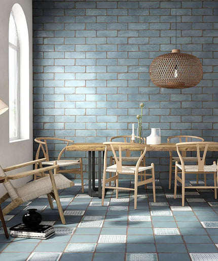 blue floor 4x12 wall tiles