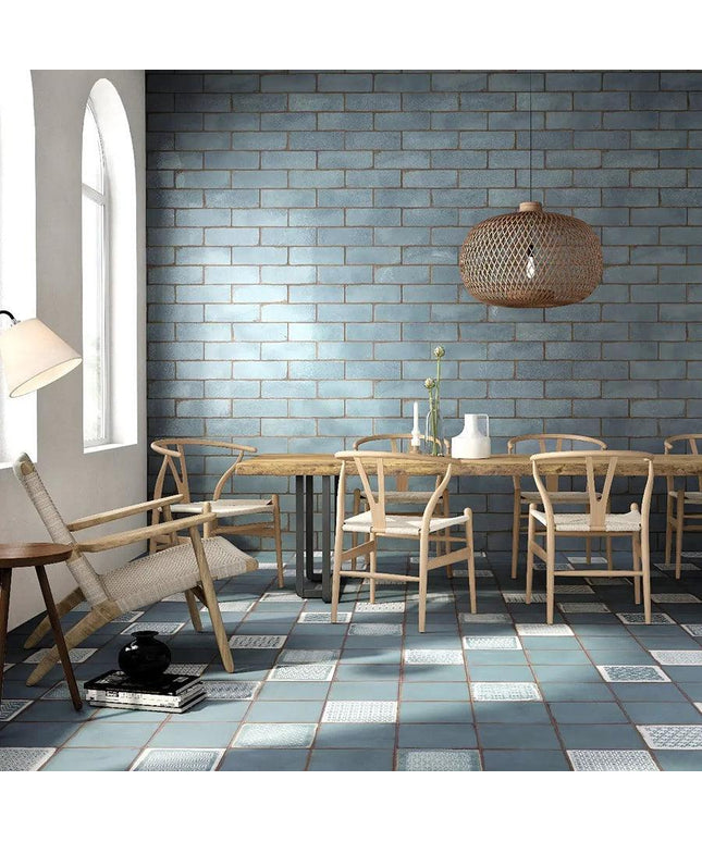 blue floor 4x12 wall tiles
