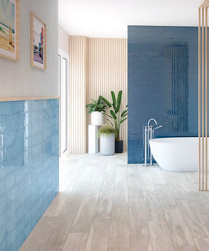 blue wall tiles