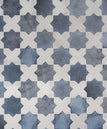 Denim Blue White