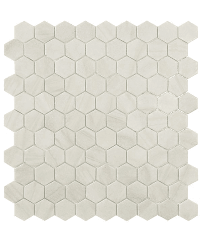 desert hexagon glass mosaic 1 4x1 4 bone desert hexagon