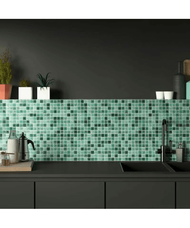 nature bright squares glass mosaic tile 