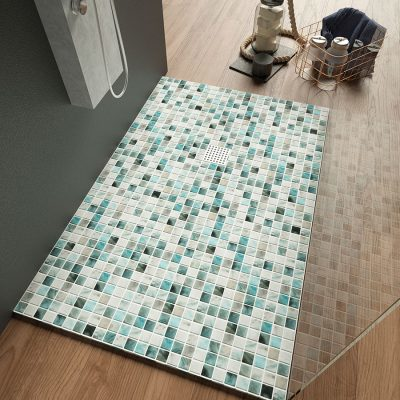 nature bright squares glass mosaic tile 