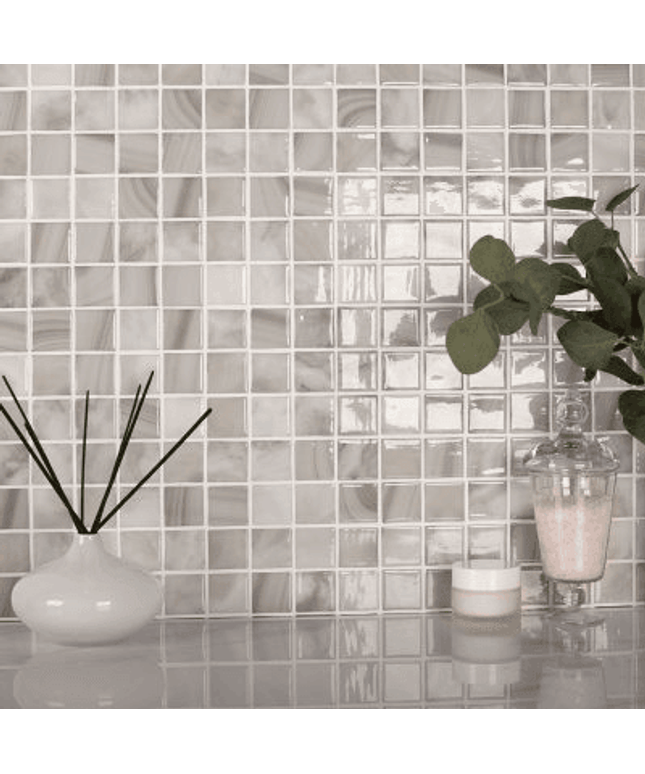 nature bright squares glass mosaic tile 