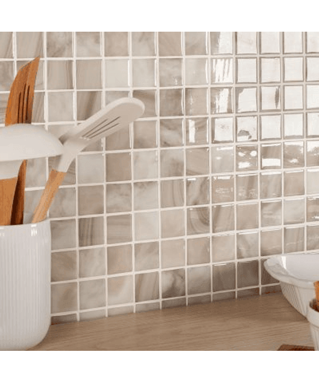 nature bright squares glass mosaic tile 