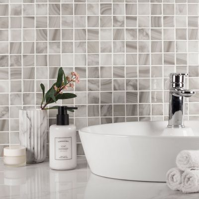 nature bright squares glass mosaic tile 