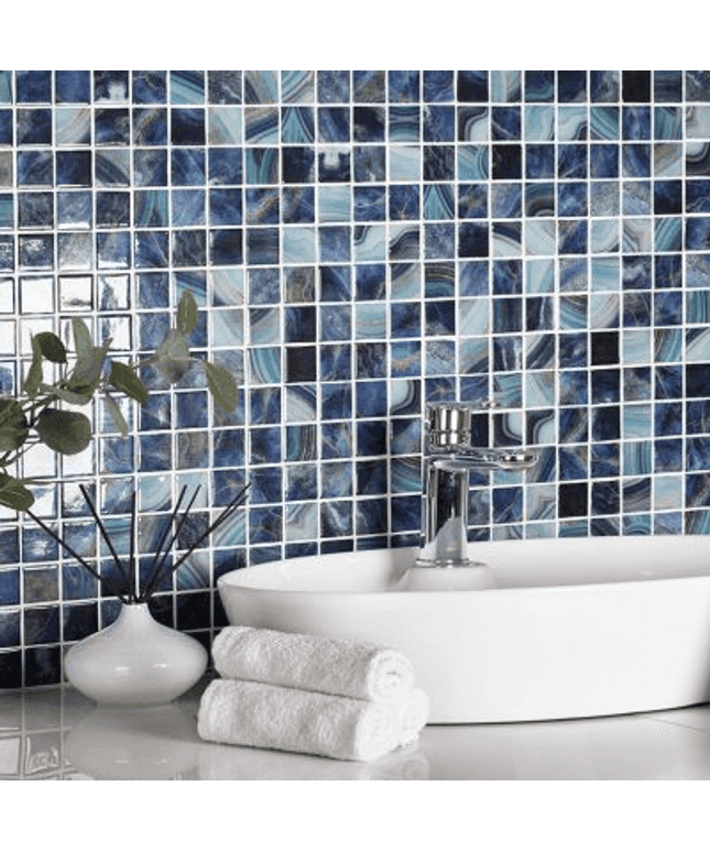 nature bright squares glass mosaic tile 