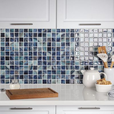 nature bright squares glass mosaic tile 