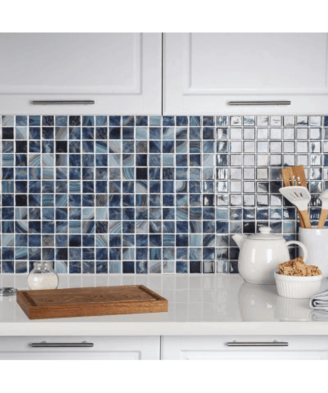 nature bright squares glass mosaic tile 
