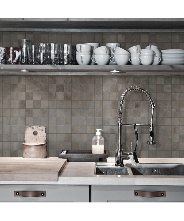 brown-2x2-porcelain-matte-mosaic-tile-wall