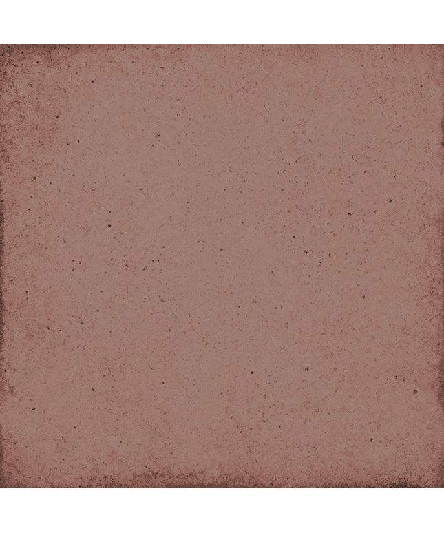 A square textured tile or swatch in a dusty rose pink color with dark speckles and a distressed, vintage-style border.