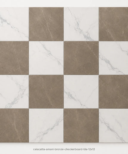 Leona Look Checkerboard Porcelain Tile 12x12