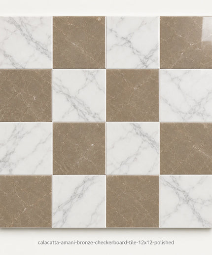 Leona Look Checkerboard Porcelain Tile 12x12