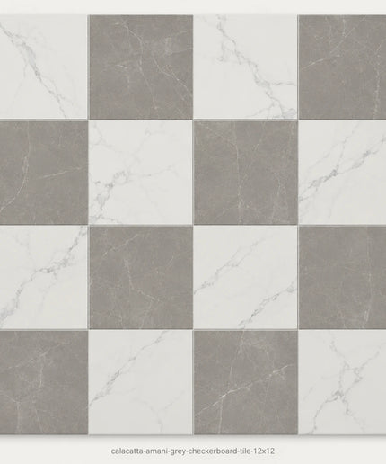 Leona Look Checkerboard Porcelain Tile 12x12