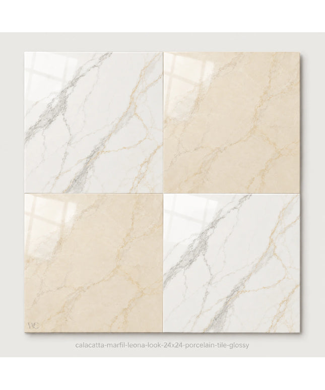 Leona Look Checkerboard Porcelain Tile 24x24