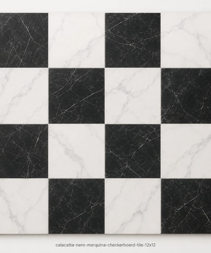 Leona Look Checkerboard Porcelain Tile 12x12