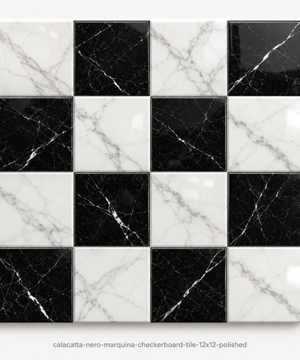 Leona Look Checkerboard Porcelain Tile 12x12