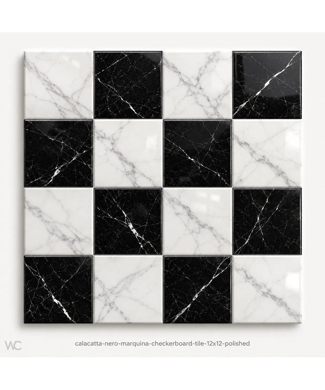 Leona Look Checkerboard Porcelain Tile 12x12
