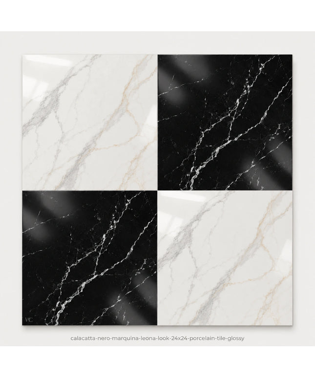 Leona Look Checkerboard Porcelain Tile 24x24