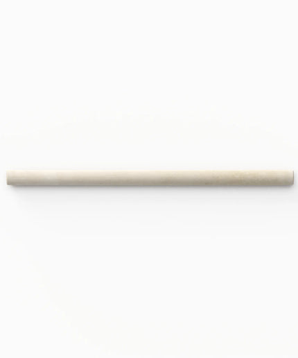 A minimalist, cylindrical wall-mounted light fixture in a warm beige or cream finish, shown against a solid white background.