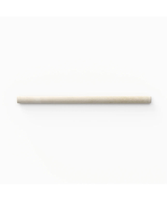 A minimalist, cylindrical wall-mounted light fixture in a warm beige or cream finish, shown against a solid white background.