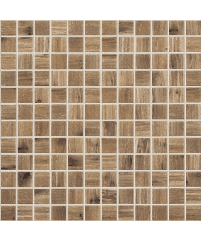 wood squares glass mosaic 1x1 cerezo wood squares