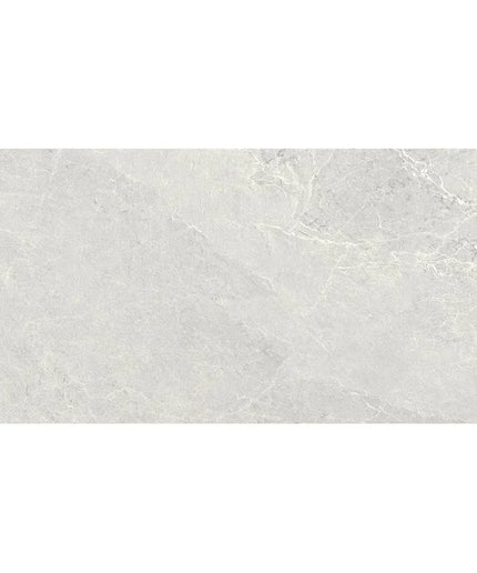 Rectangular tile with a light gray marble pattern on a white background