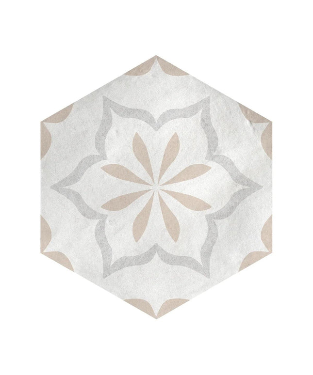 champagne-deco-hex-porcelaintile-5x6