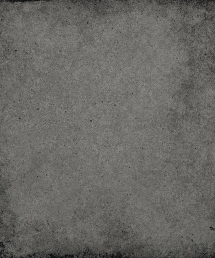 A square, distressed gray textured background with a rough, grunge-like finish and darker worn edges.