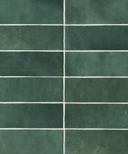cloe ceramic subway tiles 2x8 green