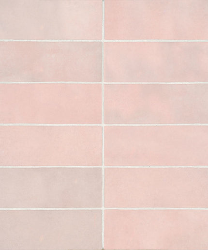 cloe ceramic subway tiles 2x8 pink