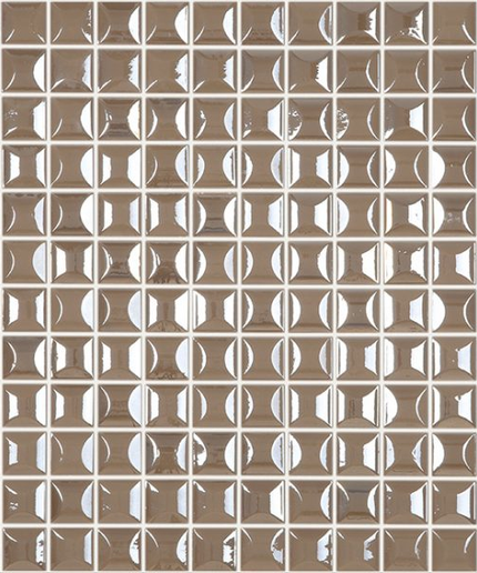 edna squares glass mosaic 1x1 Edna Squares Coffee