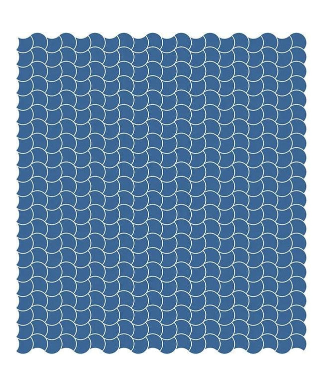 fish scales glass mosaic tile 1 1x1 4 Fish Scales GREEN MIX