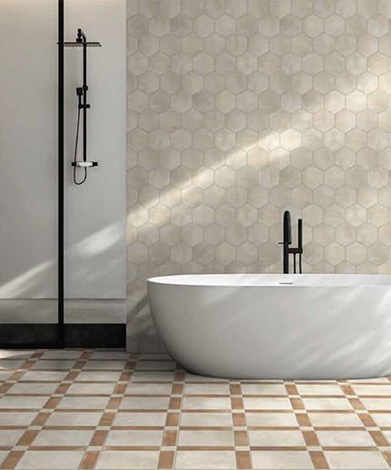 Cotto Fresco Porcelain Tile 2.5x2.5 10x10