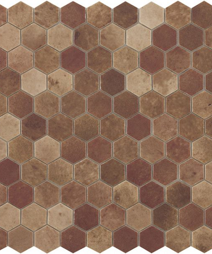 terre hexagon glass mosaic 1 4x1 4 Terre beige hexagon