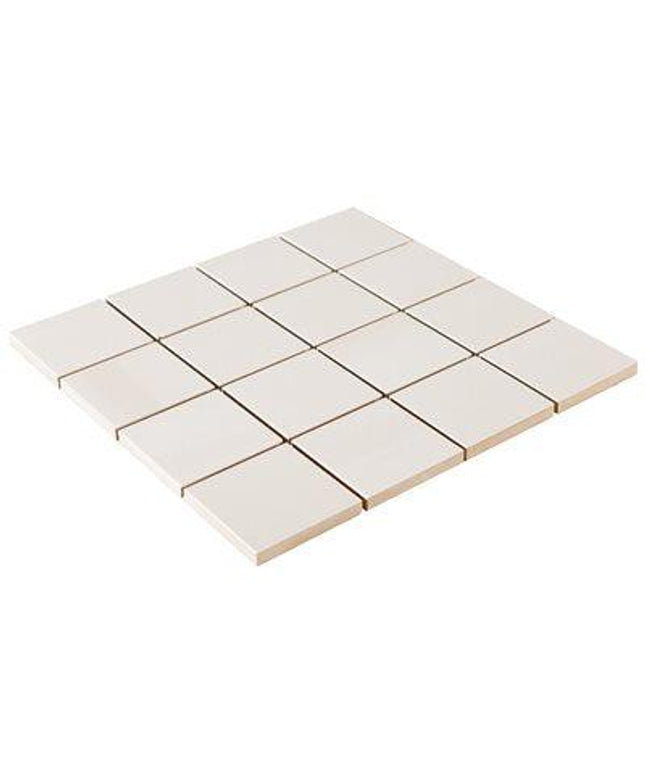 mosaic porcelain tile squares cream