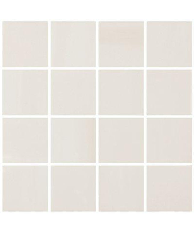 mosaic porcelain tile squares cream polished