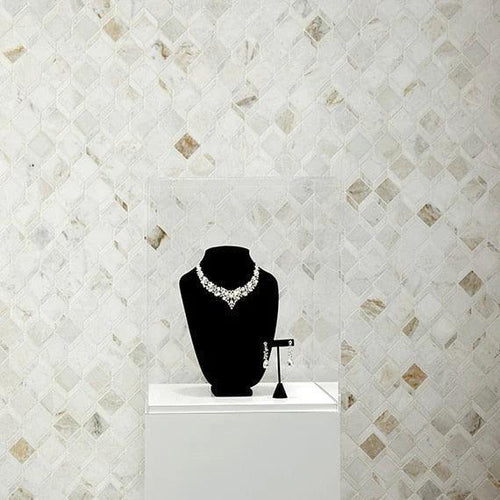 トルティーヤ様　蒲10 白3 Sublimity Daphne White Balance Mosaics 10x13 | Daltile Tile