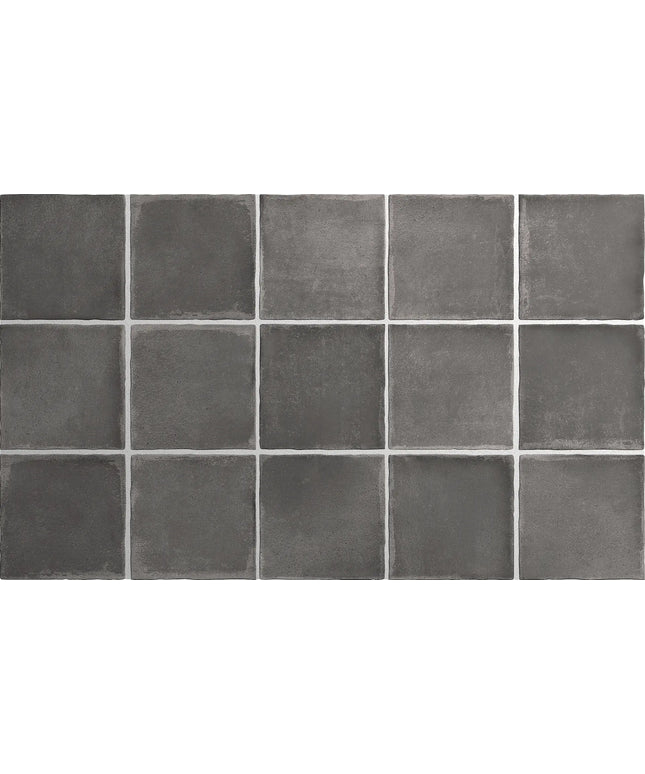 Grid of dark gray tiles