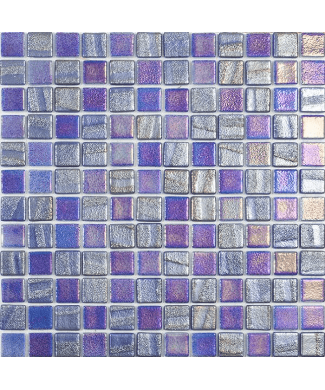 fusion squares glass mosaic tile 1x1 dark blue fusion squares