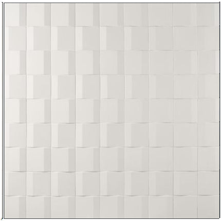 define 3d white matte wall tiles