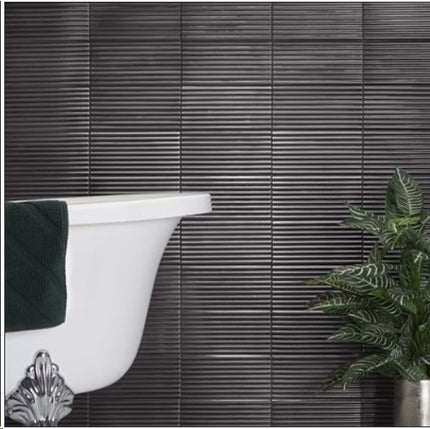 3d metallic grey wall tiles