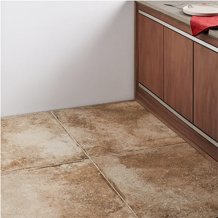 caruso travertine look porcelain tile matte 24x24 Large Pergamo