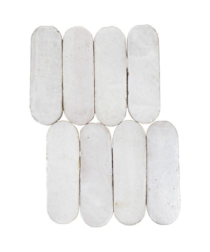 desert pearl zellige bespoke 2x6 tiles oval