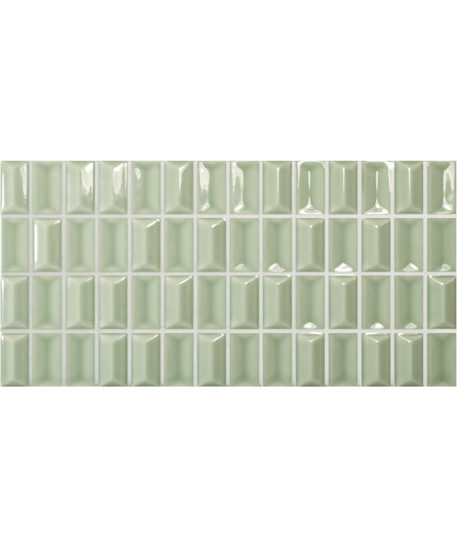 diamond-jade-gloss Green glass mosaic tile pattern