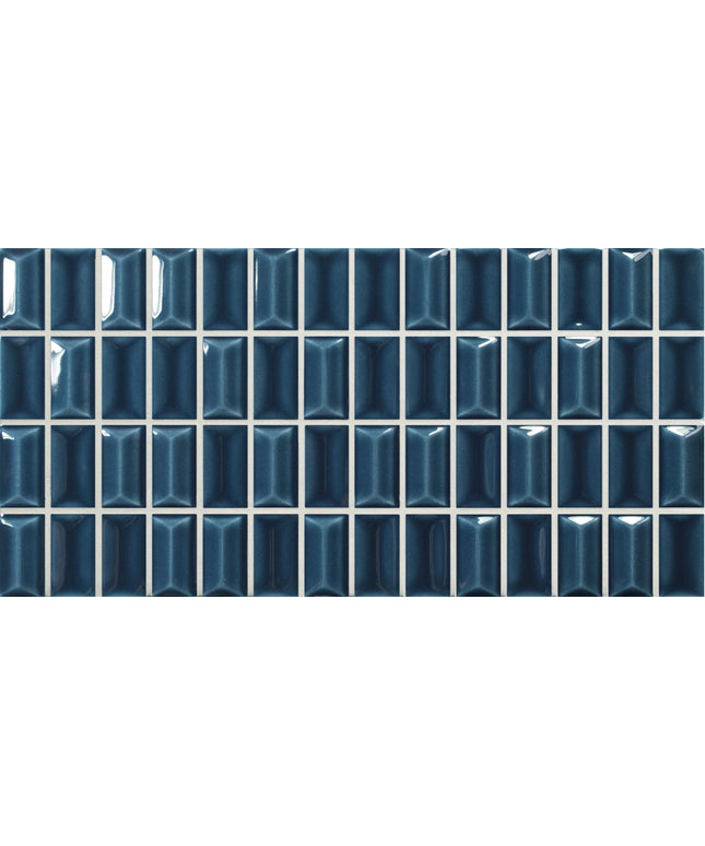 diamond-sapphir-gloss Blue ceramic tiles arranged in a grid pattern